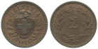 2 Rappen 1875 B - fast stempelglanz